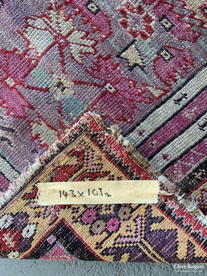 Turkish Kershehir Antique Prayer Rug ( 143 X 103Cm )