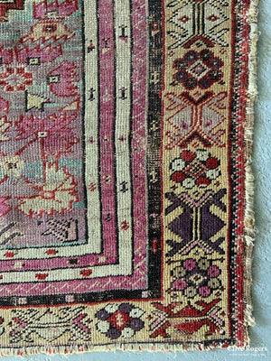 Turkish Kershehir Antique Prayer Rug ( 143 X 103Cm )