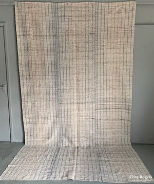 Turkish Lightweight Cotton / Goat Hair Flatweave Coverlet Early 20Th Cent Cover