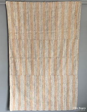 Turkish Lightweight Cotton / Goat Hair Flatweave Coverlet Early 20Th Cent Cover