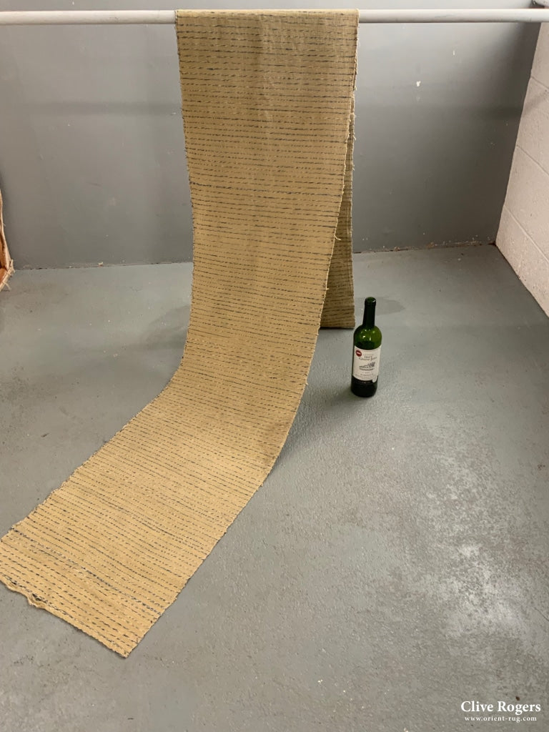 S.e. Asian () Narrow Handloom Striped Cotton Cloth (260 X 43Cm)