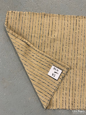 S.e. Asian () Narrow Handloom Striped Cotton Cloth (260 X 43Cm)