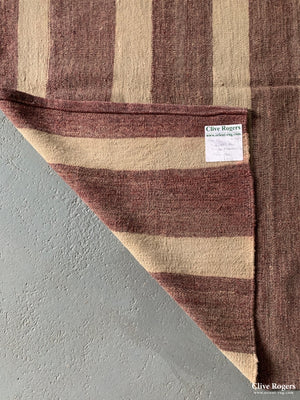 Turkish Pale Striped Flatweave Mid Cent Flatweave