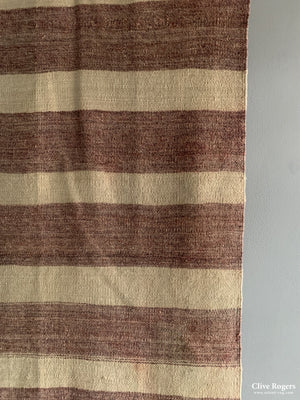 Turkish Pale Striped Flatweave Mid Cent Flatweave