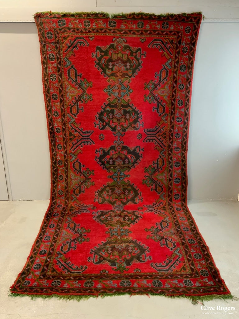 Turkish Red Turkey Ushak Kelleigh Carpet (396 X 191Cm)