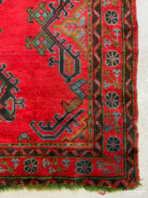 Turkish Red Turkey Ushak Kelleigh Carpet (396 X 191Cm)