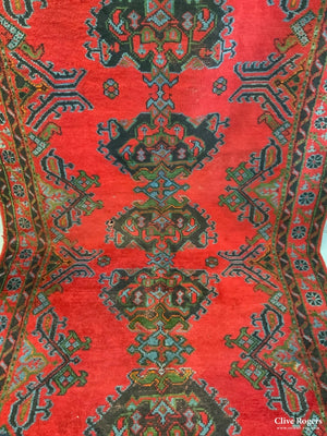 Turkish Red Turkey Ushak Kelleigh Carpet (396 X 191Cm)