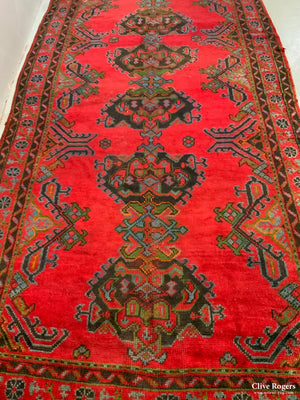Turkish Red Turkey Ushak Kelleigh Carpet (396 X 191Cm)