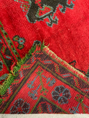Turkish Red Turkey Ushak Kelleigh Carpet (396 X 191Cm)