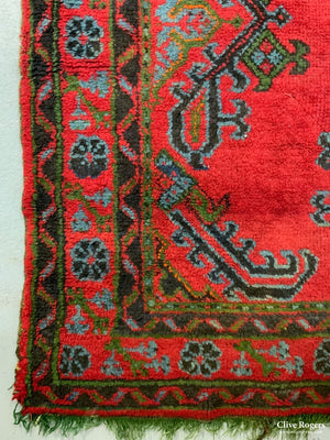 Turkish Red Turkey Ushak Kelleigh Carpet (396 X 191Cm)