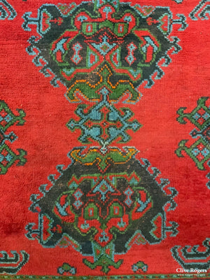 Turkish Red Turkey Ushak Kelleigh Carpet (396 X 191Cm)
