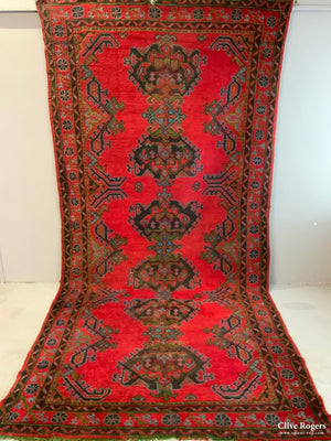 Turkish Red Turkey Ushak Kelleigh Carpet (396 X 191Cm)