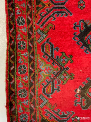 Turkish Red Turkey Ushak Kelleigh Carpet (396 X 191Cm)