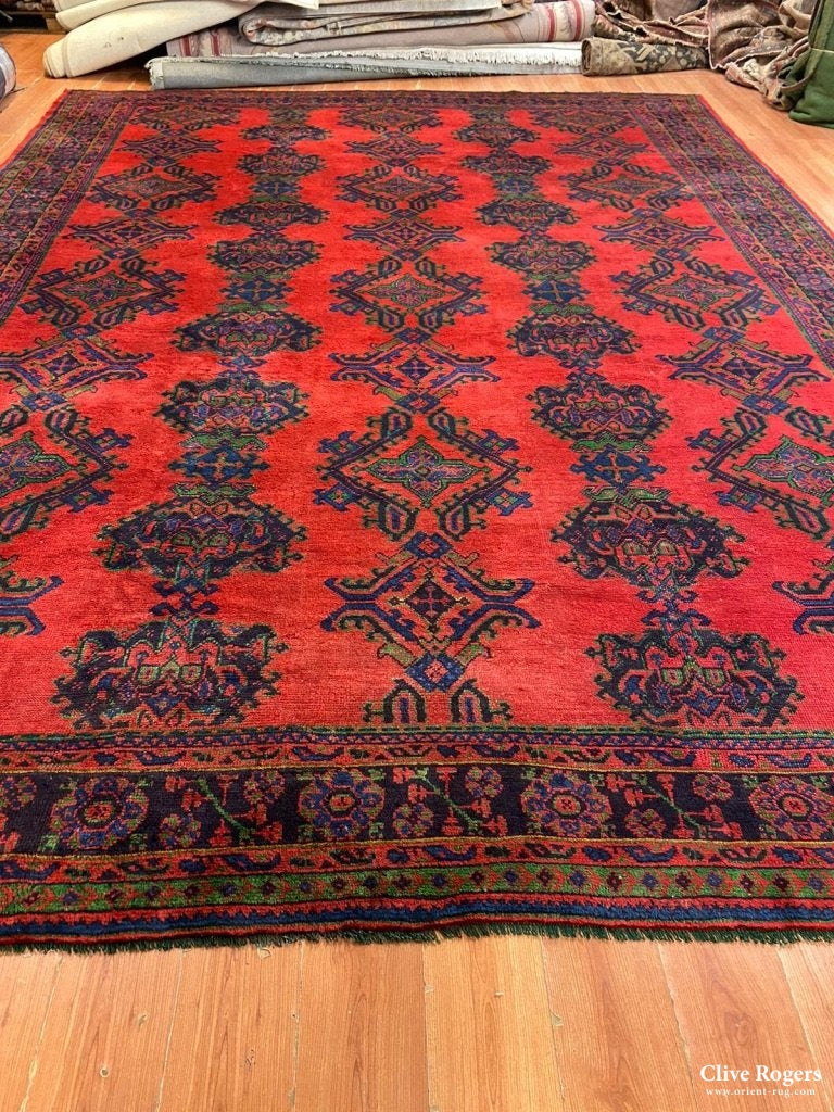 Turkish Red Turkey Ushak Oversize Carpet 1920S (511 X 382Cm) Oversize Carpet