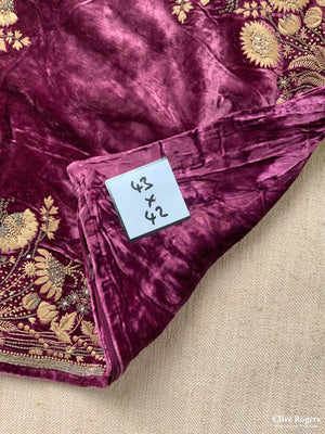 Turkish Silk Velvet Pillow Case (43 X 42Cm)