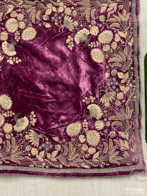 Turkish Silk Velvet Pillow Case (43 X 42Cm)
