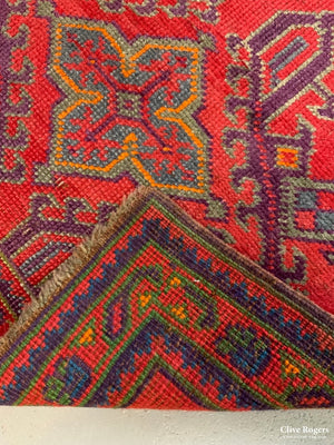 Turkish Small Red Turkey Rug (236 X 94Cm)