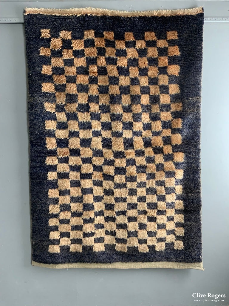 Turkish Tulu Chequer Rdesign Rug (200 X 139)