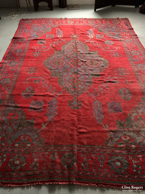 Turkish Standard Turkey Carpet With Medallion Circa 1925 Carpet