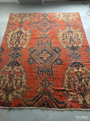 Turkish Ushak Carpet Fragment Made Up From An Edwardian Monumental (318 X 262Cm) Carpet