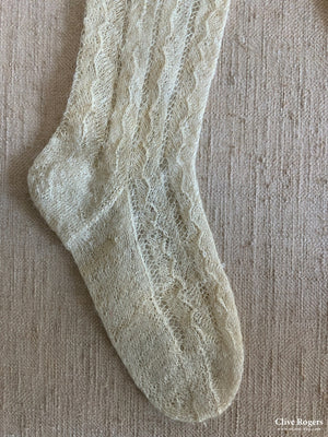 Turkish Vintage Ladys Finely Knotted Mohair Hose (Unused)