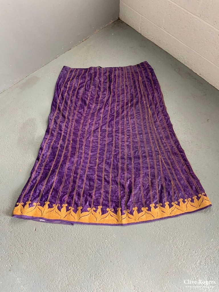 Central Asian Vintage Wrap Around Skirt ( 112 Cm Long )