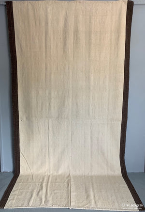 Turkish Warfare Plainweave Heavy Wool Coverlet Early 20Th Cent Plainweave