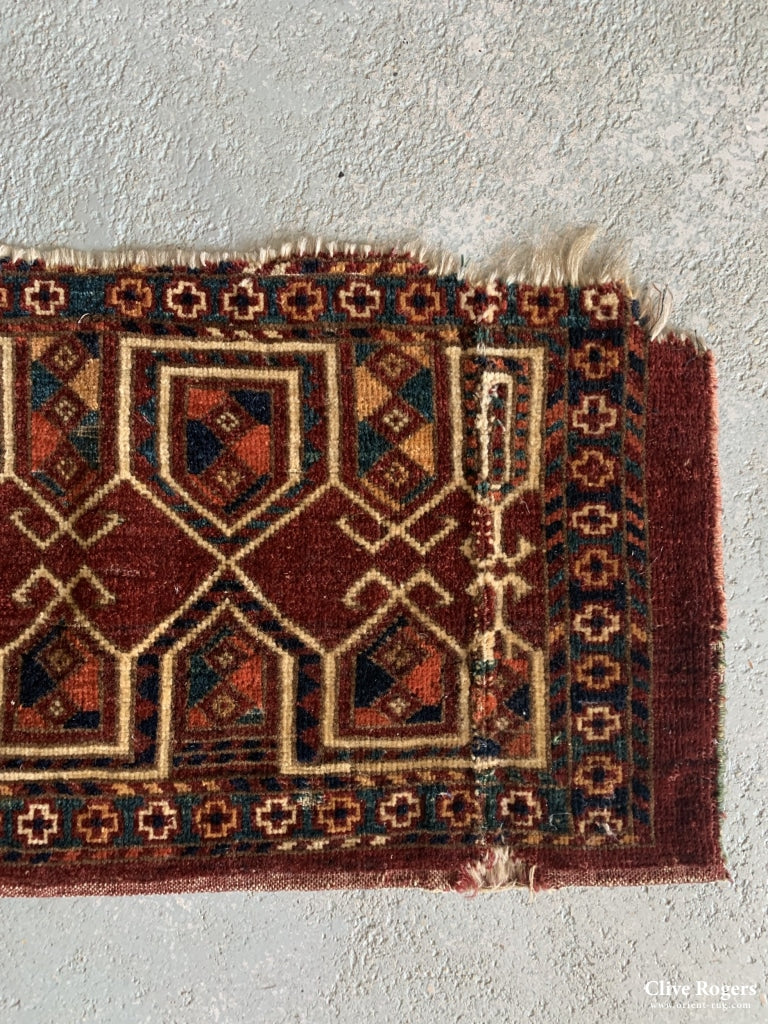 Turkmen Amu Daria Chob Bash Type Torba Fragment Fragment