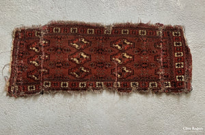 Turkmen Extremely Rare Arabatchi Torba Bag (Cut And Reduced In Size) Mid Or First Half 19Th Cent