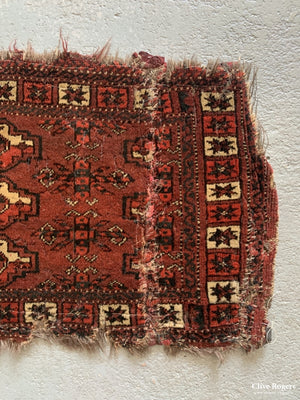 Turkmen Extremely Rare Arabatchi Torba Bag (Cut And Reduced In Size) Mid Or First Half 19Th Cent