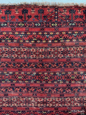 Turkmen Antique Esari Chuval Bag Face (182 X 107Cm)