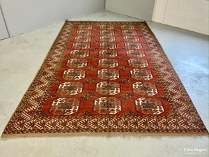 Turkmen Antique Kizil Ayak Carpet (385 X 230Cm) Carpet