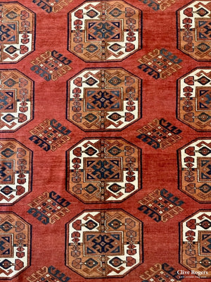 Turkmen Antique Kizil Ayak Carpet (385 X 230Cm) Carpet