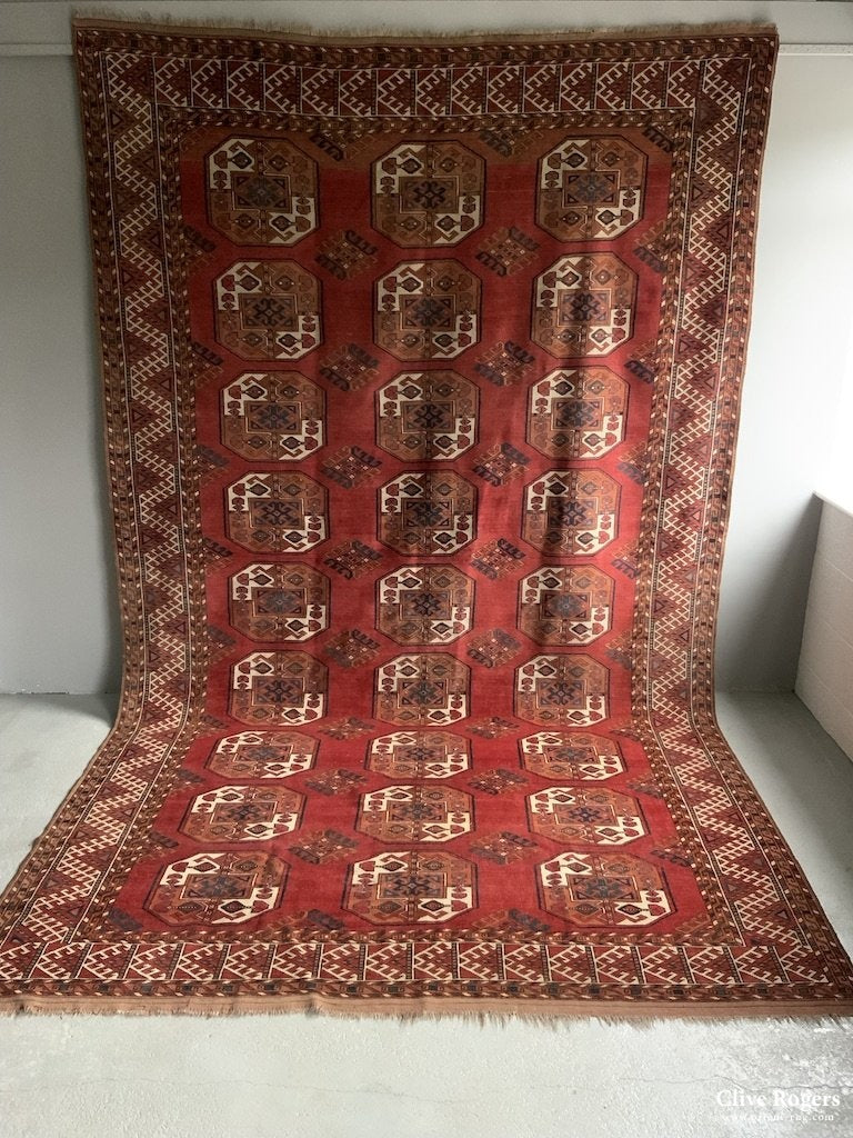 Turkmen antique Kizil Ayak carpet (385 x 230cm) - Clive Rogers