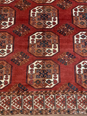 Turkmen Antique Kizil Ayak Carpet (385 X 230Cm) Carpet