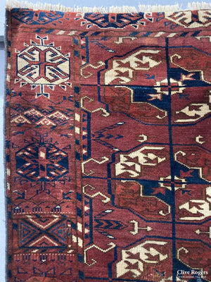 Turkmen Antique Small Carpet ( 210 X 145Cm ) Carpet