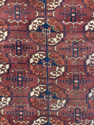 Turkmen Antique Small Carpet ( 210 X 145Cm ) Carpet