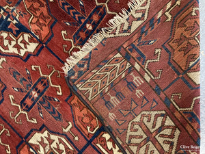 Turkmen Antique Small Carpet ( 210 X 145Cm ) Carpet