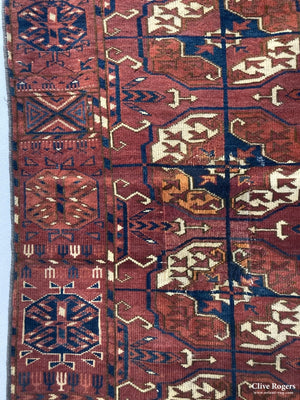 Turkmen Antique Small Carpet ( 210 X 145Cm ) Carpet