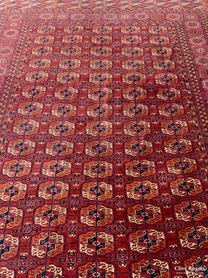 Turkmen Tekke Antique Carpet (360 X 230Cm) Carpet