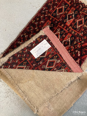 Turkmen Tekke Torba With Original Backing (Af) Early 20Th Cent Torba