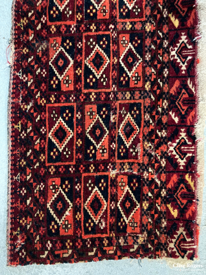Turkmen Tekke Torba With Original Backing (Af) Early 20Th Cent Torba