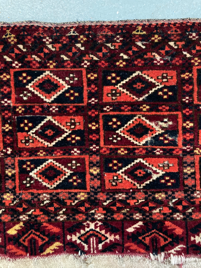 Turkmen Tekke Torba With Original Backing (Af) Early 20Th Cent Torba