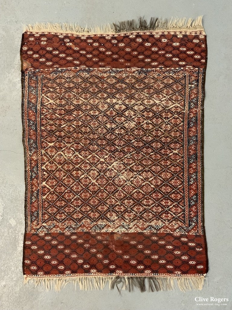 Turkmen Tekke / Yomut Small Flatweave Rug ( 117 X 85Cm)