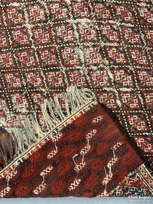 Turkmen Tekke / Yomut Small Flatweave Rug ( 117 X 85Cm)