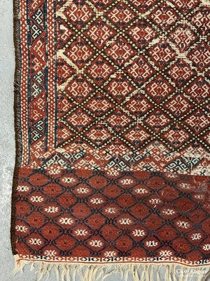 Turkmen Tekke / Yomut Small Flatweave Rug ( 117 X 85Cm)