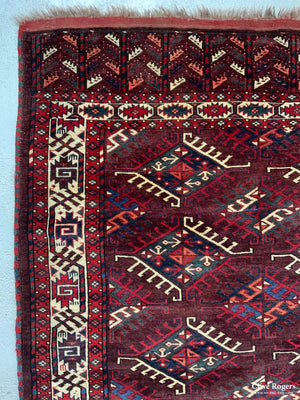 Turkmen Yomut Gul Carpet (324 X 174Cm)