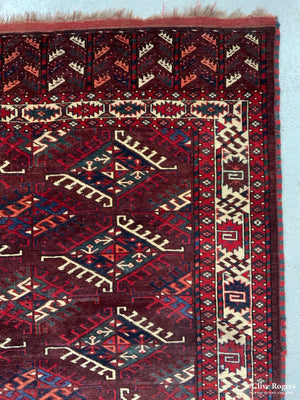 Turkmen Yomut Gul Carpet (324 X 174Cm)