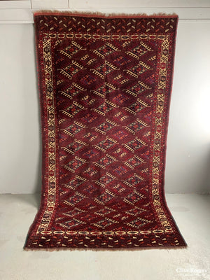 Turkmen Yomut Gul Carpet (324 X 174Cm)