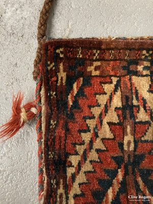 Turkmen Yomut Spoon Bag Early 20Th Cent Bag